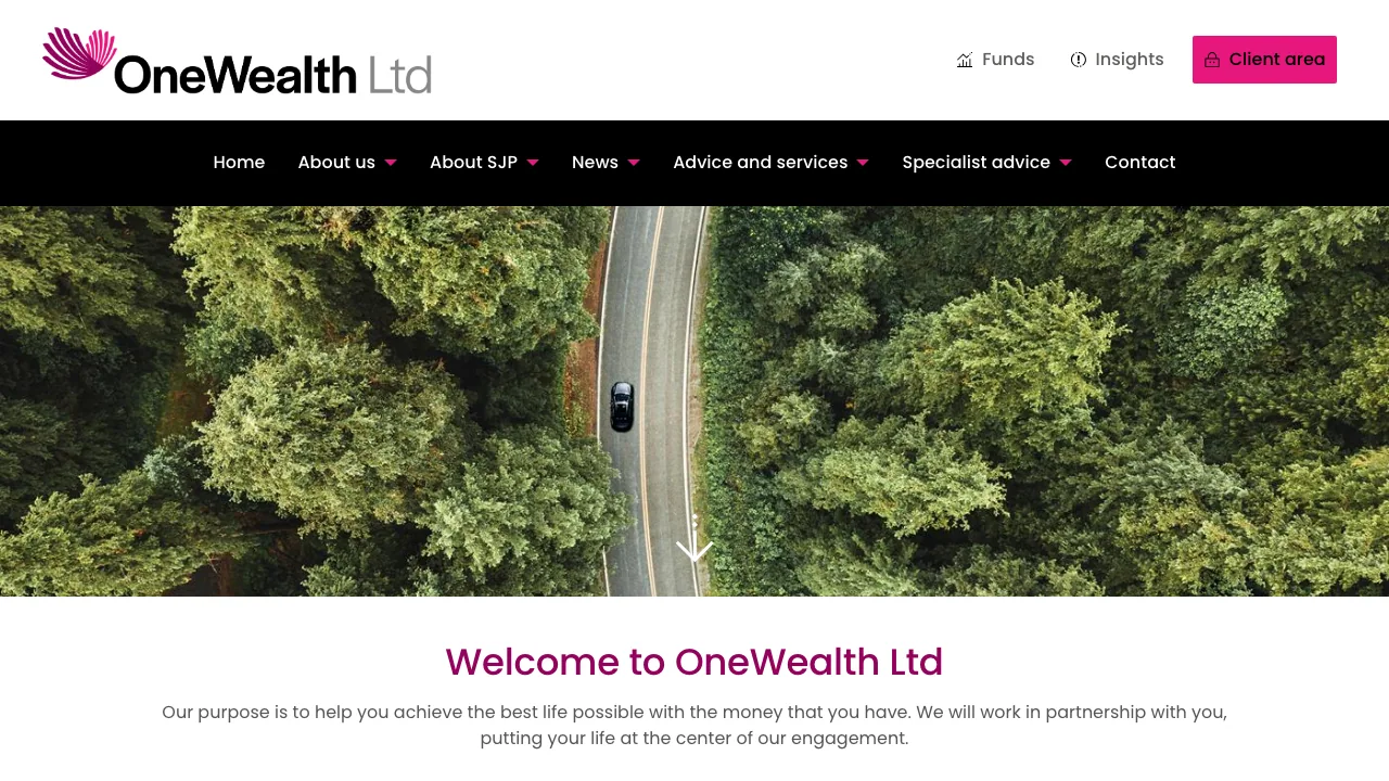 OneWealth Ltd website preview