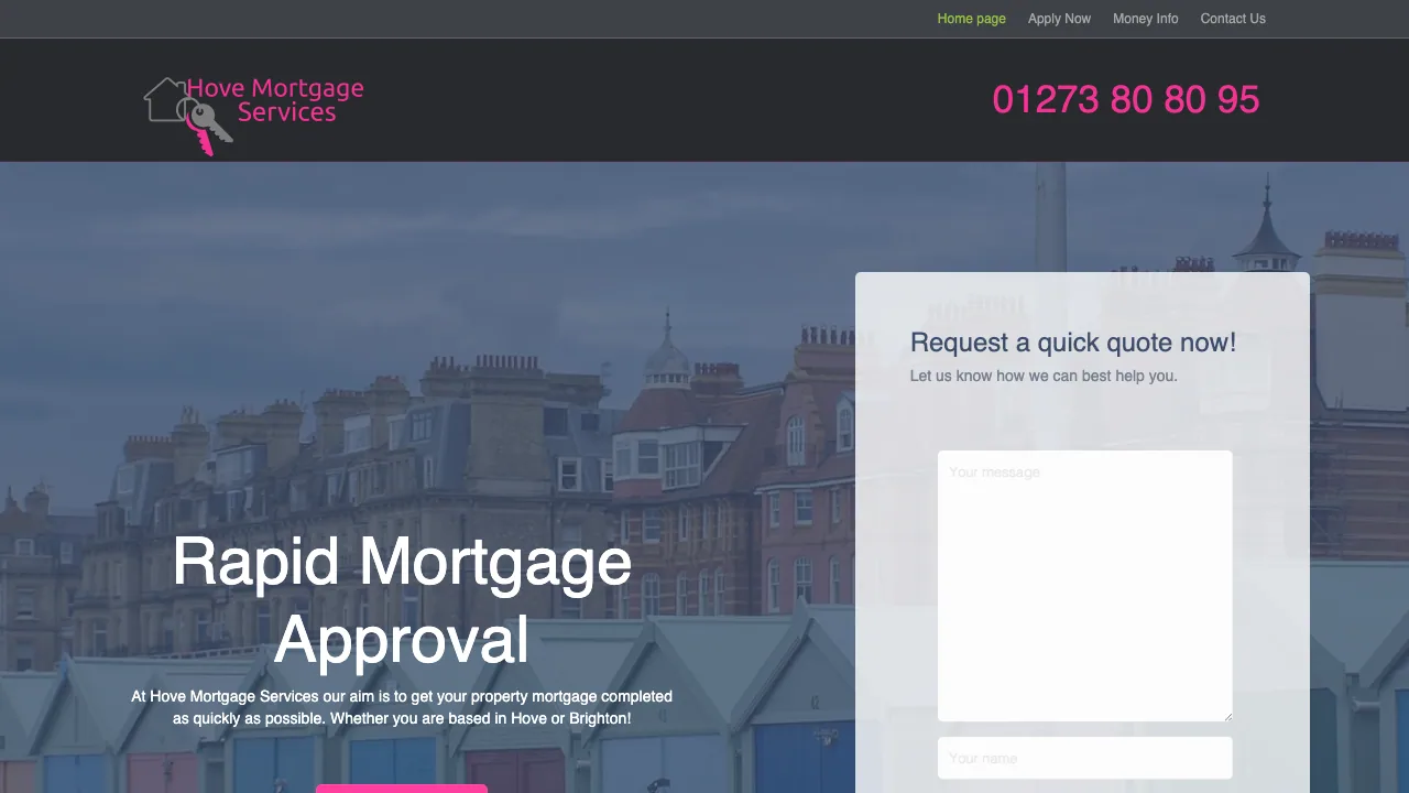 Hove Mortgage Services website preview