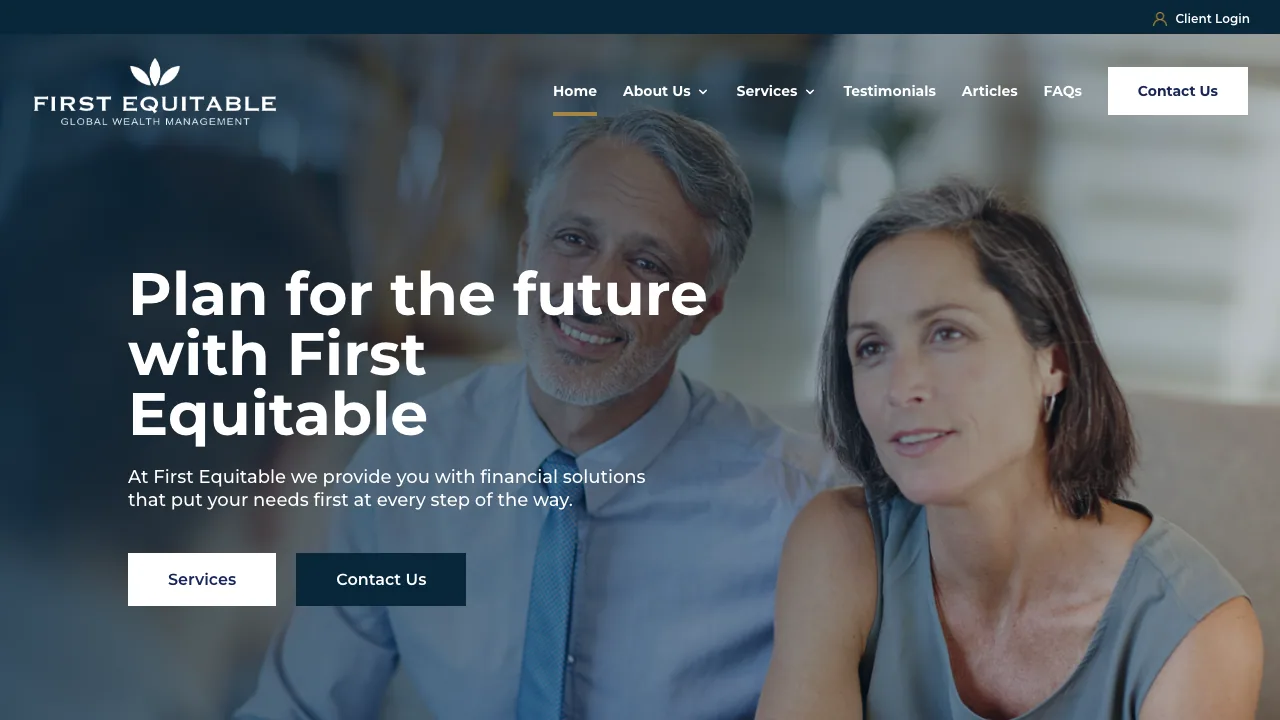 First Equitable website preview