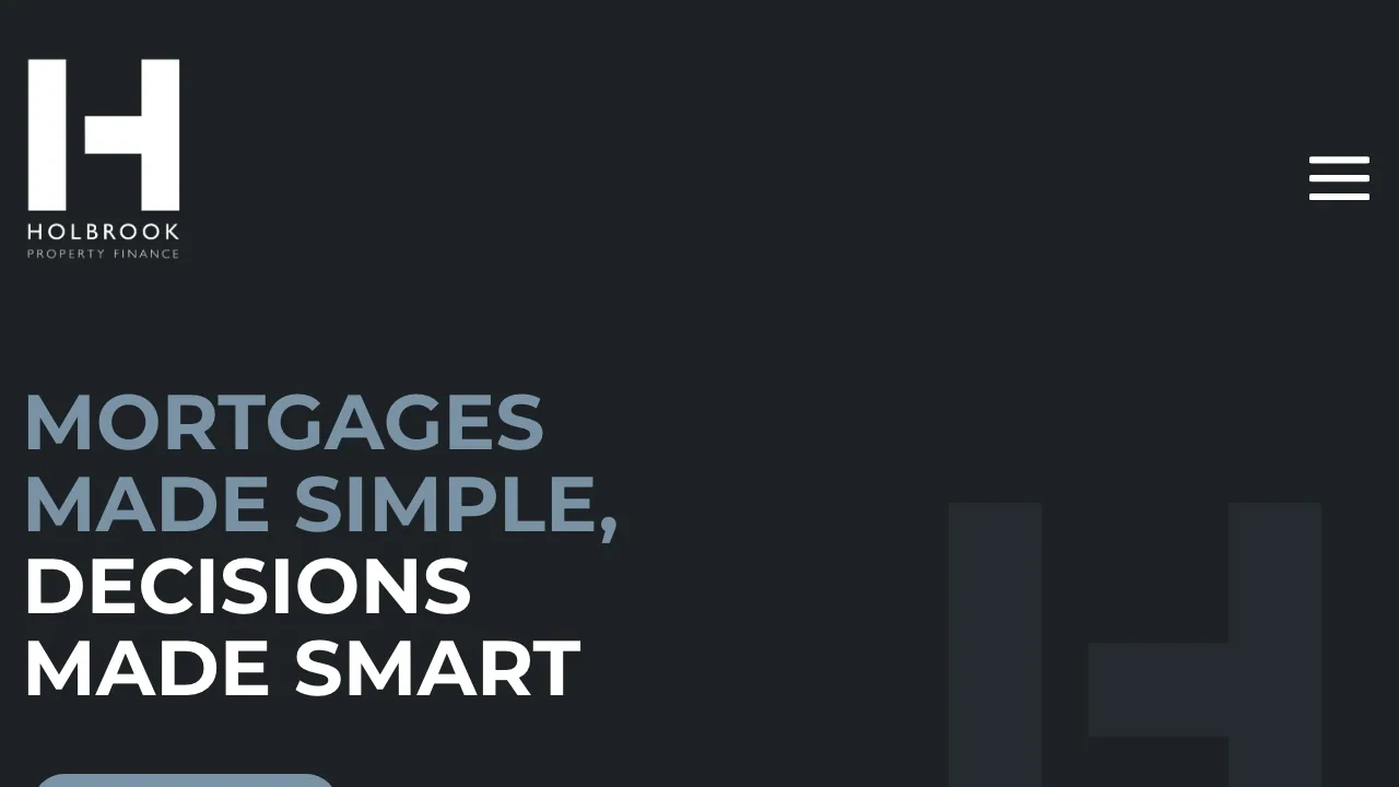 Holbrook Property Finance website preview