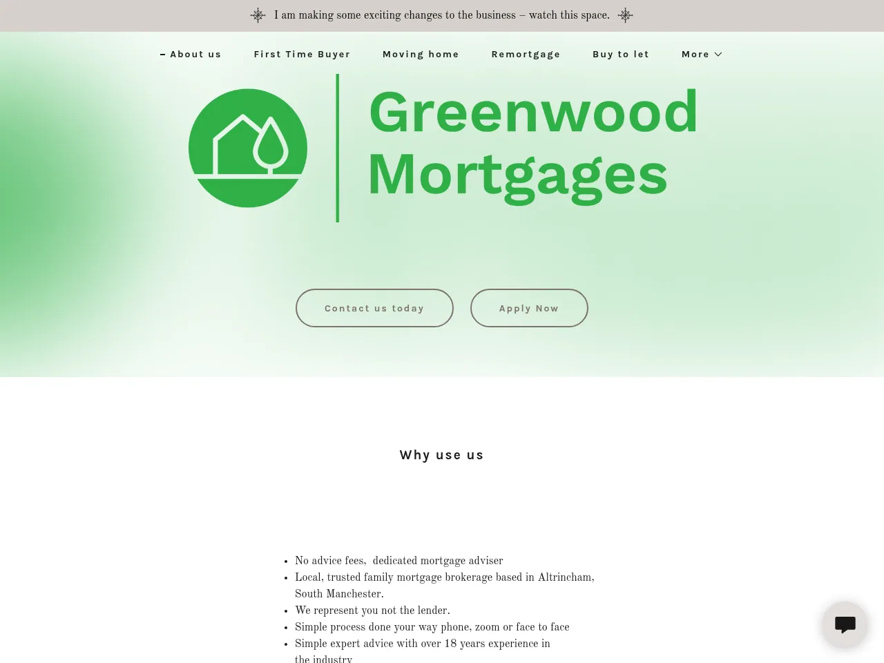 Greenwood Mortgages website preview