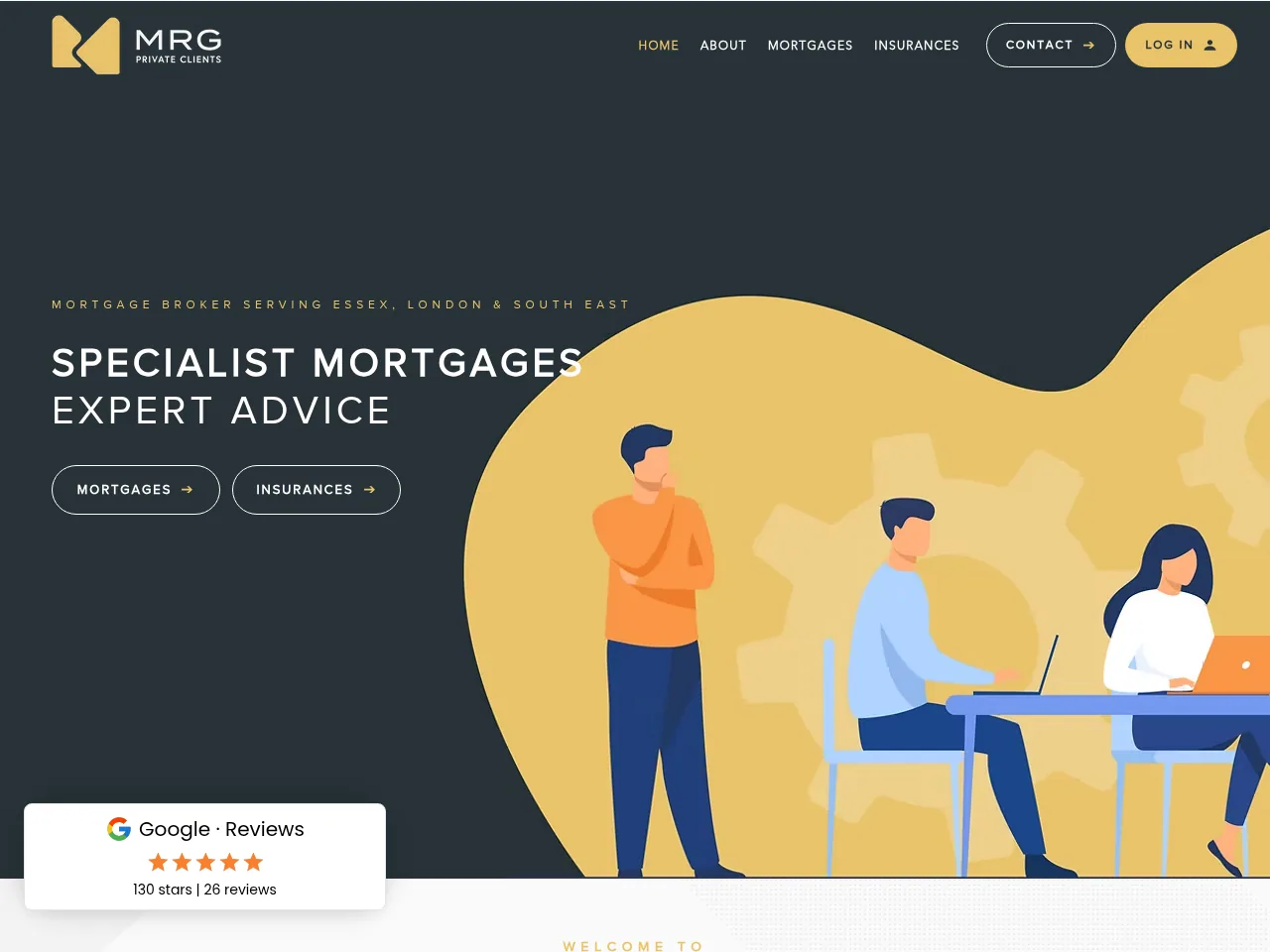 MRG Private Clients website preview