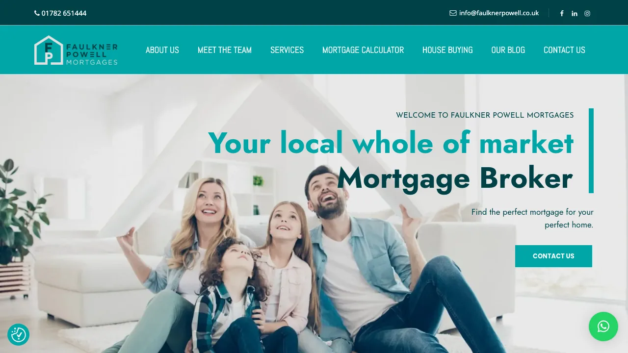Faulkner Powell Mortgages website preview
