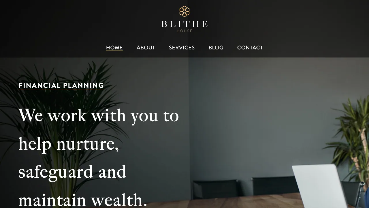 Blithe House Financial Management website preview