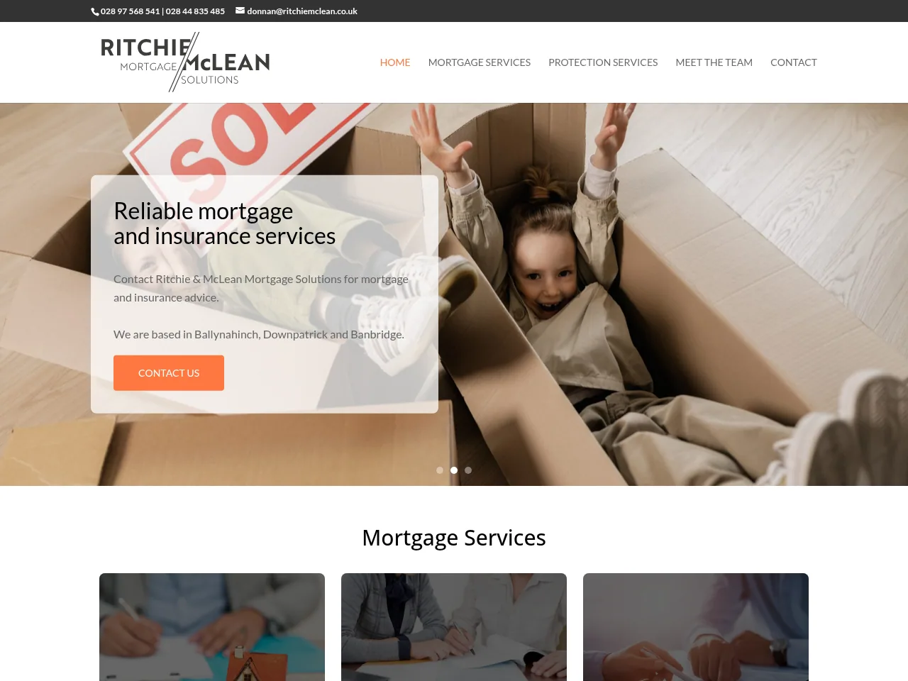 Ritchie & McLean Mortgage Solutions website preview