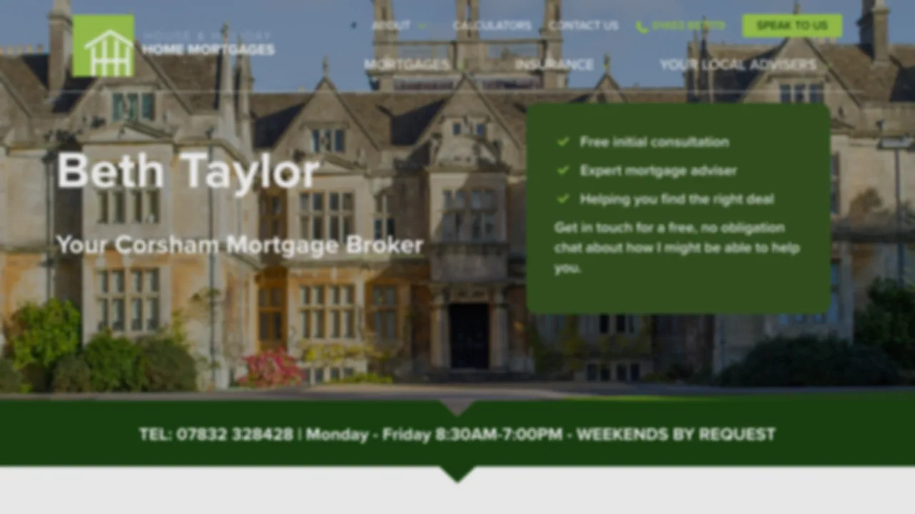 HHH Mortgages Corsham website preview