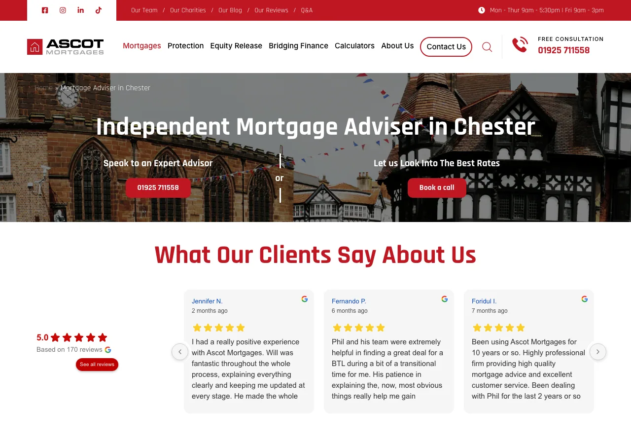 Competitive Mortgage Deals website preview