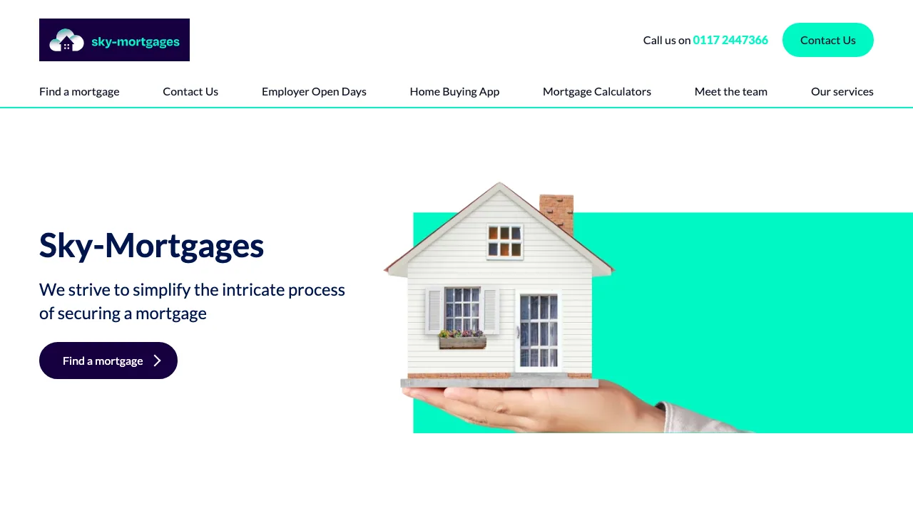 Sky-Mortgages, Filton website preview