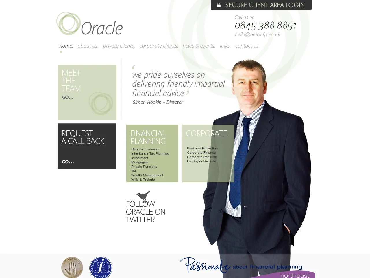 Oracle FP website preview