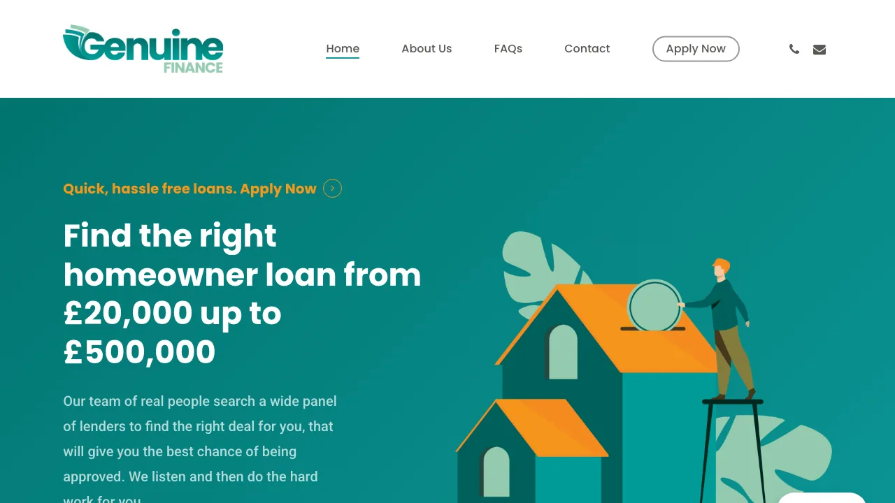 Genuine Finance website preview