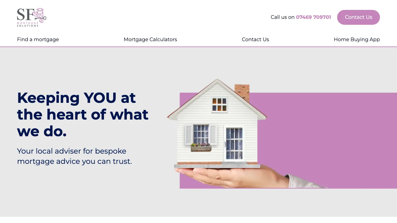 Sarah Fletcher Mortgage Solutions website preview