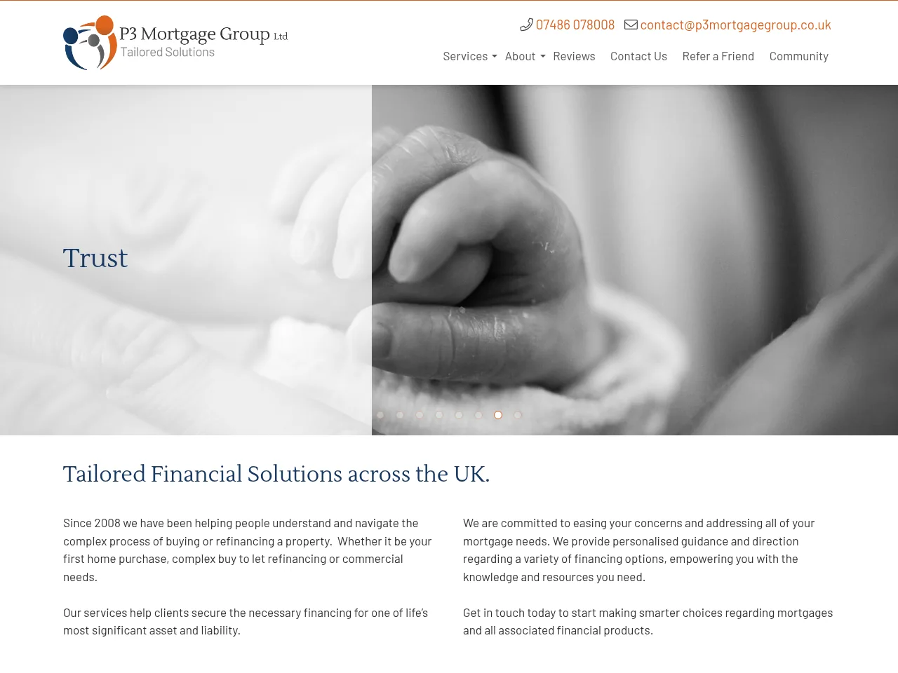 Tailored Solutions website preview