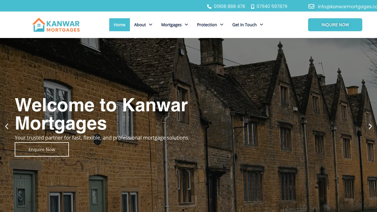 Kanwar Mortgages website preview