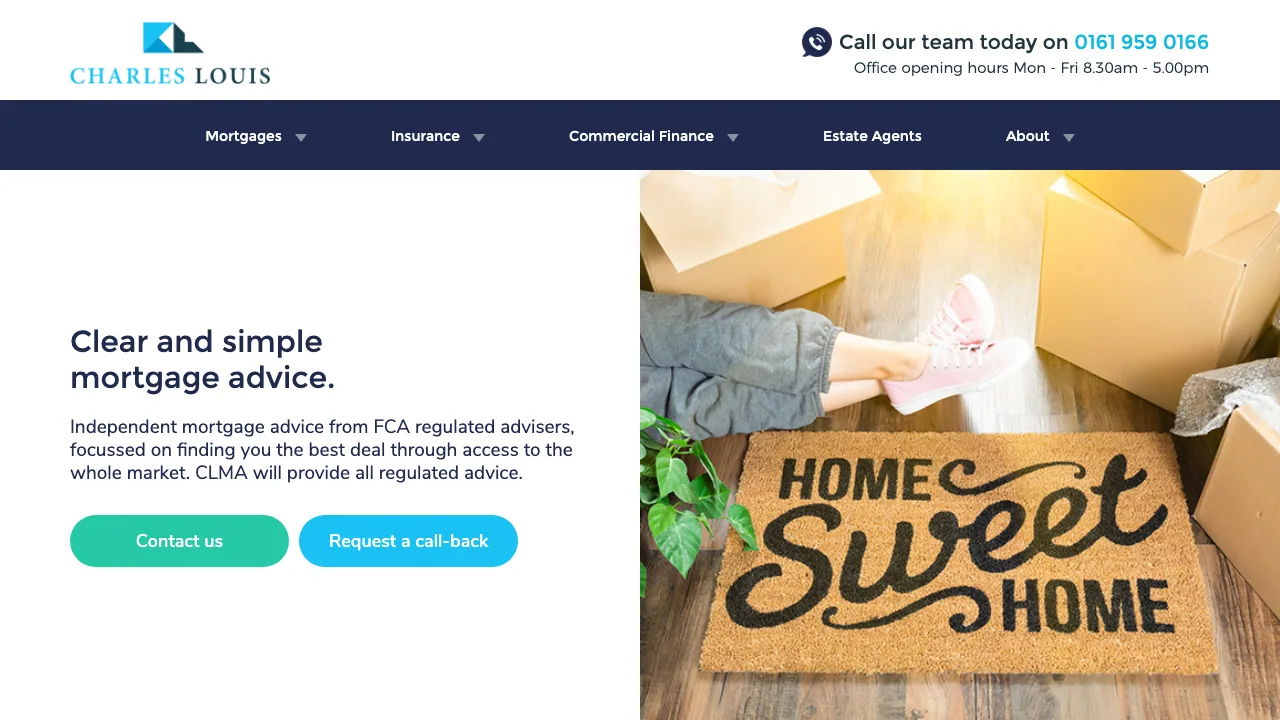 Charles Louis Mortgage Advisers website preview