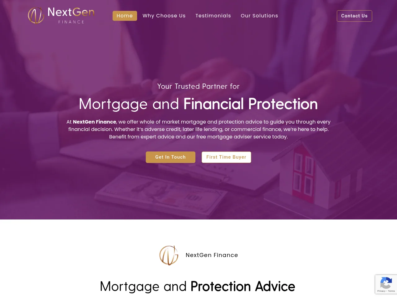 NextGen Finance website preview