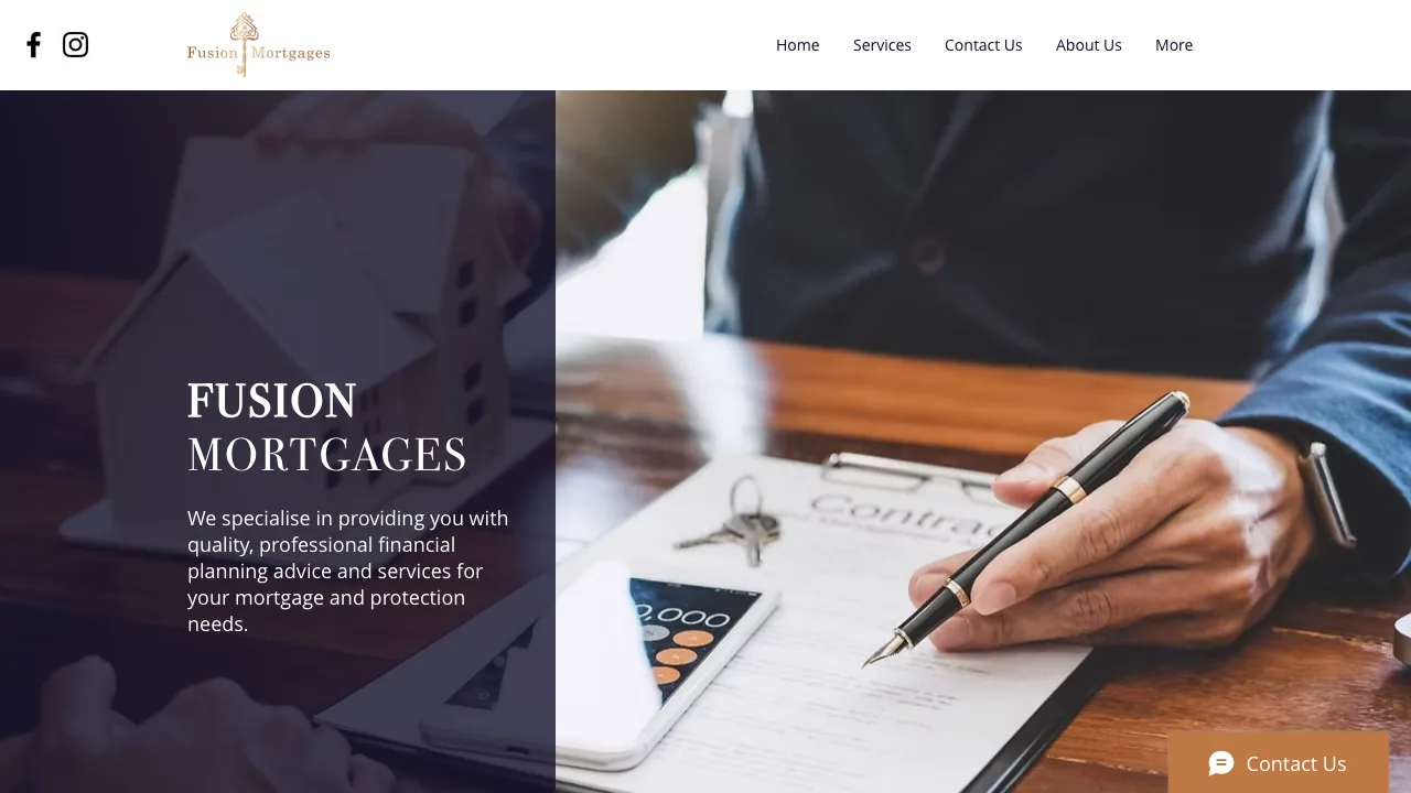 Fusion Mortgages LTD website preview