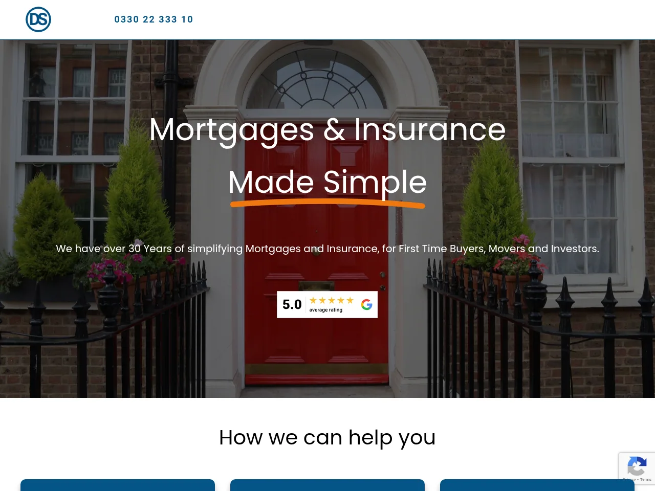 DS Financial website preview