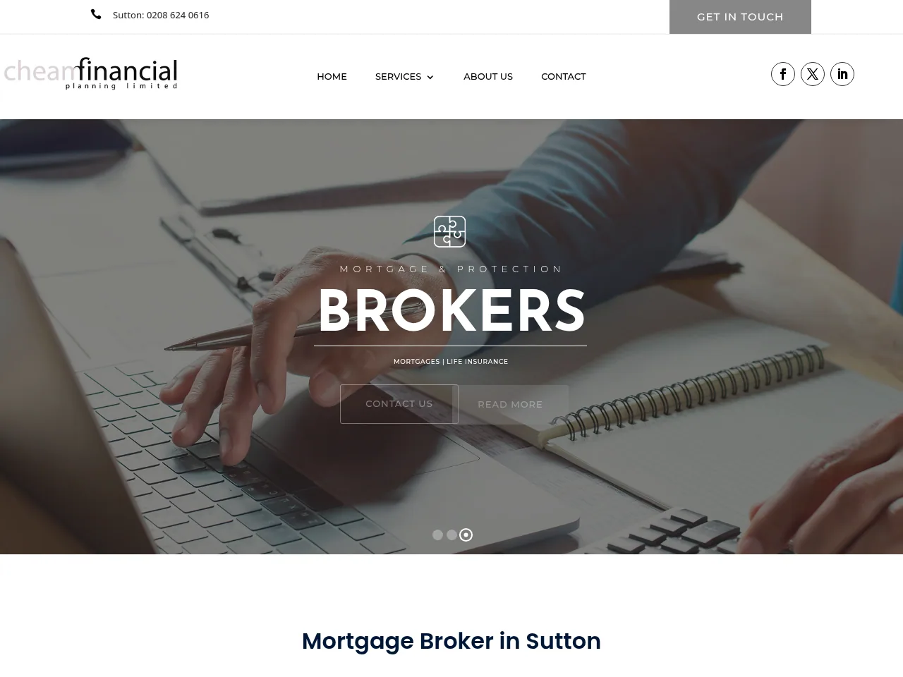 Mortgage Broker in Sutton website preview