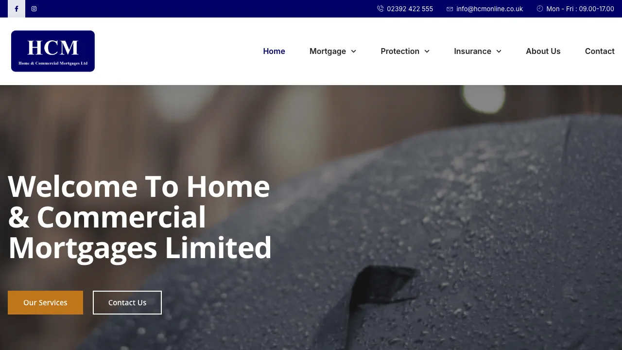 Home & Commercial Mortgages website preview