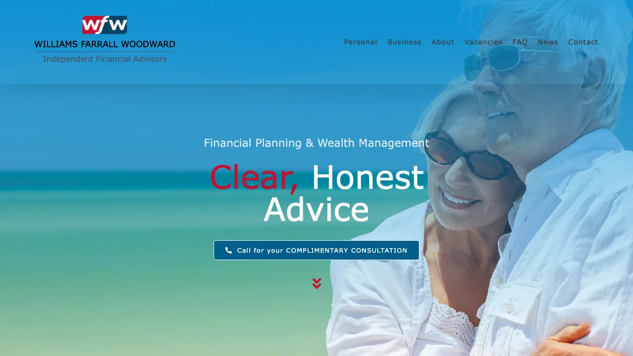 Williams Farrall Woodward website preview