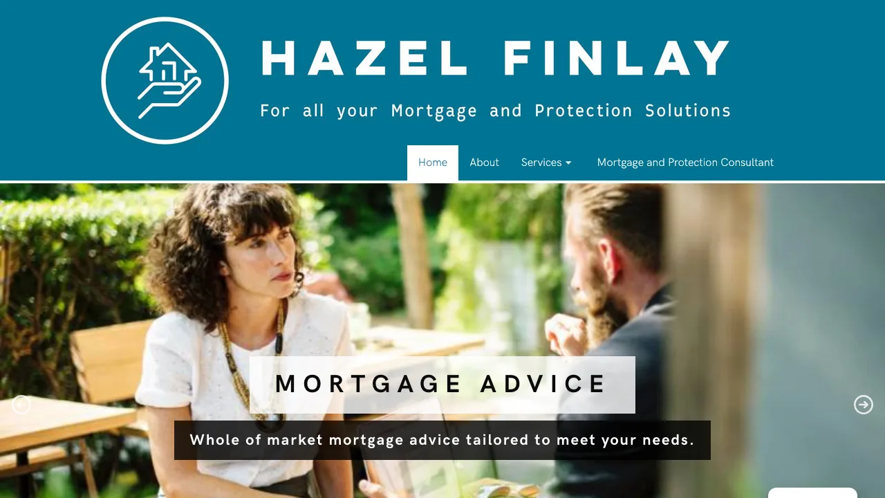 Hazel Finlay Mortgage Solutions website preview