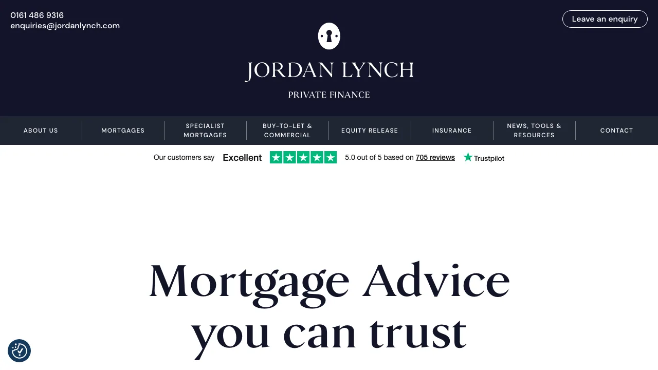 Jordan Lynch - Private Finance website preview