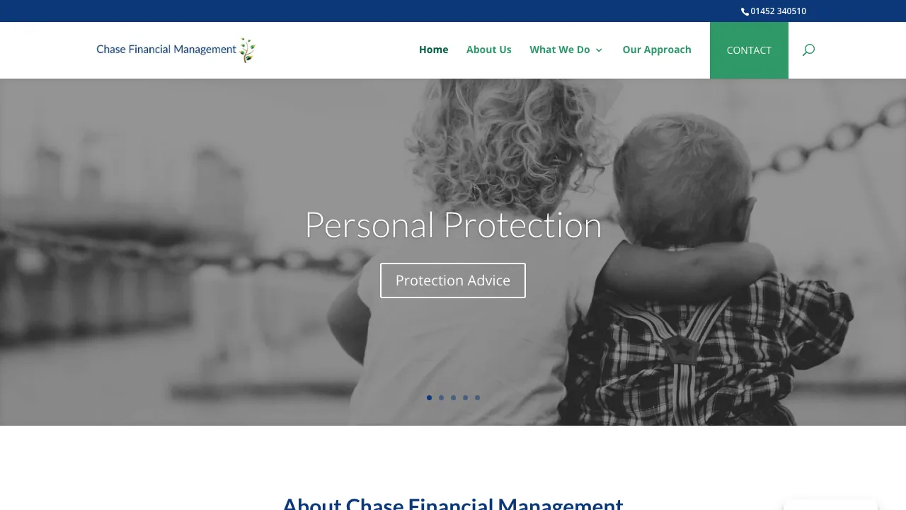Chase Financial Management website preview