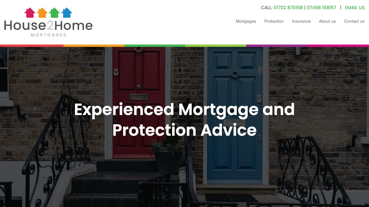 House 2 Home Mortgages website preview