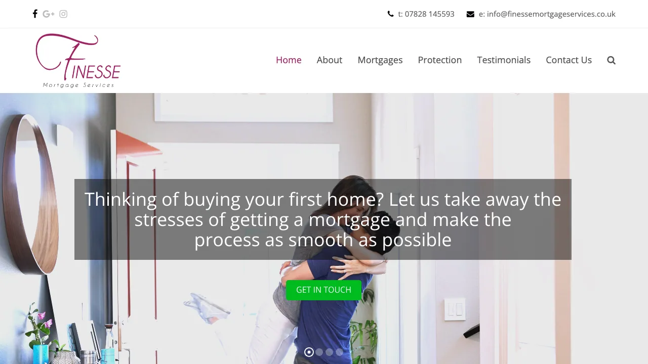 Finesse Mortgage Services website preview