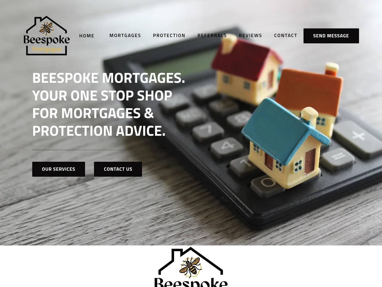 Beespoke Mortgages website preview