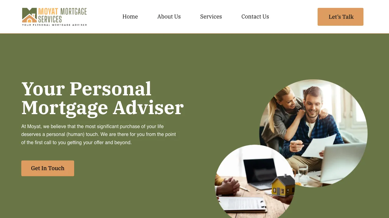 Moyat Mortgage Services Ltd website preview