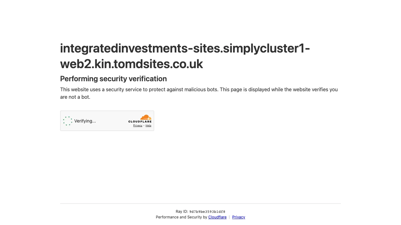 Integrated Investments website preview