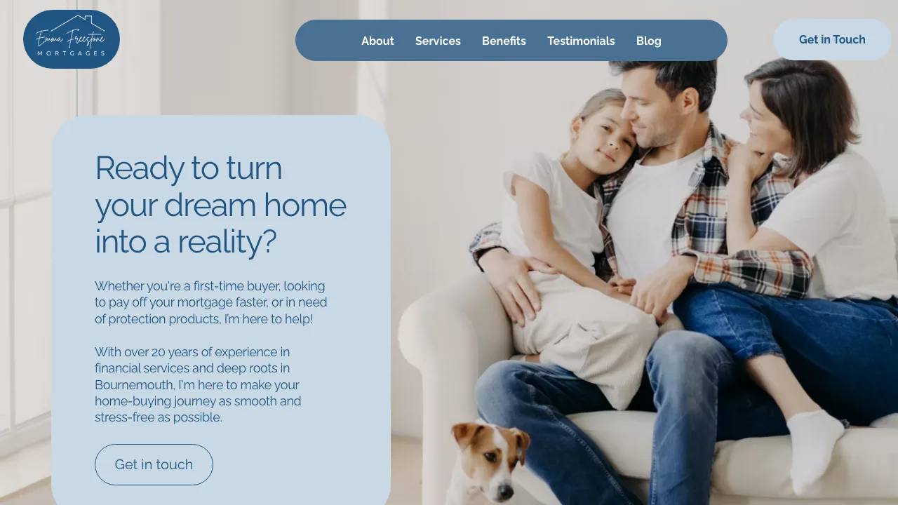 Emma Freestone Mortgages website preview