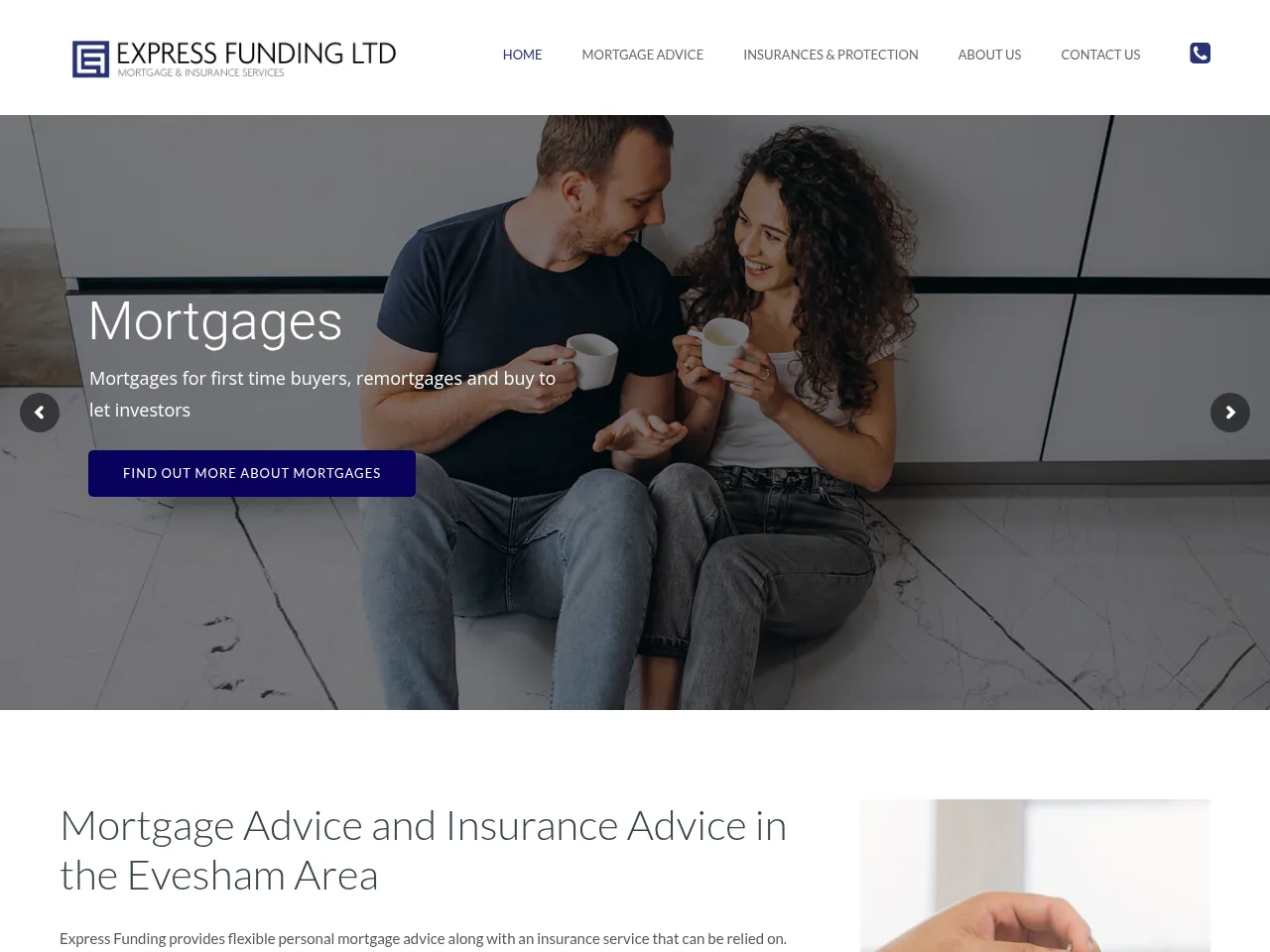 Express Funding website preview