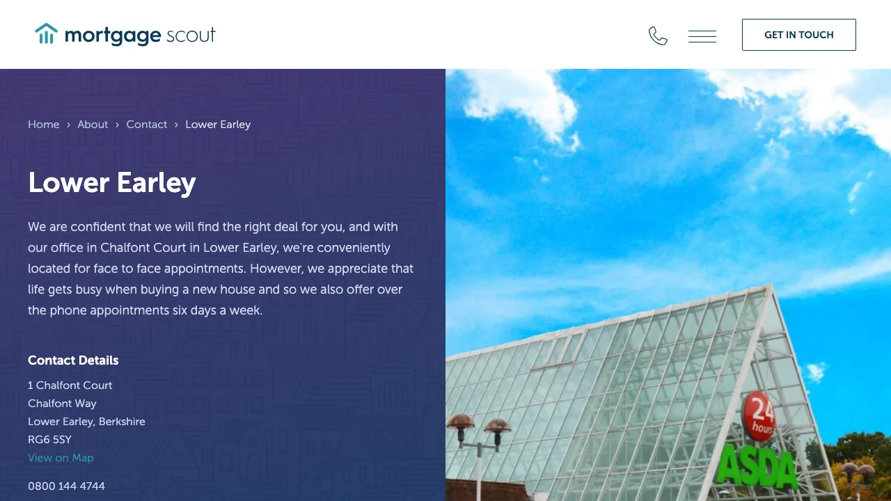 Mortgage Scout Lower Earley website preview