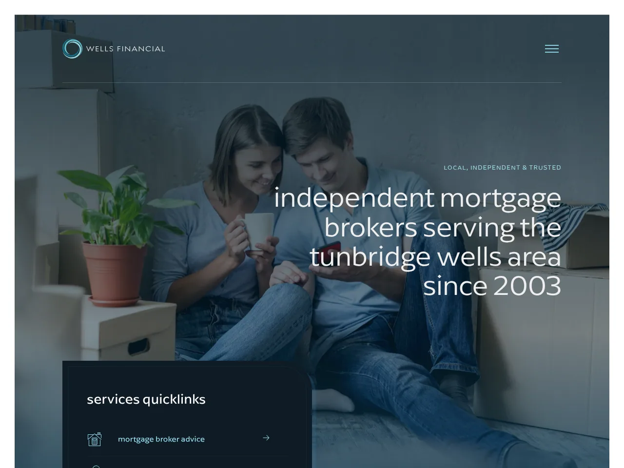 Wells Financial website preview