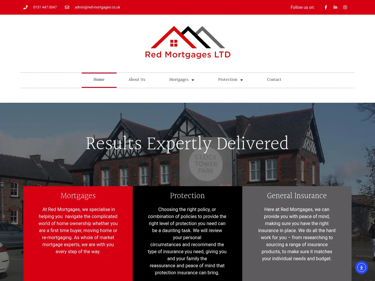 Red Mortgages website preview