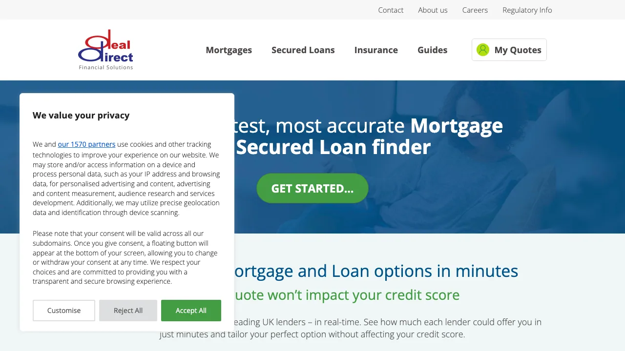 Deal Direct Financial Solutions website preview