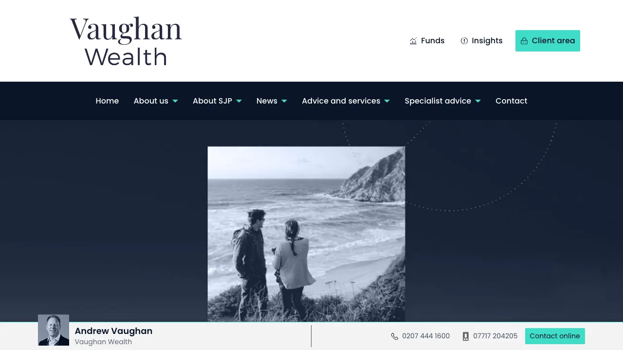 Vaughan Wealth website preview