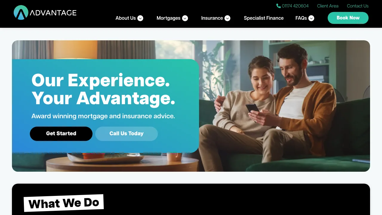 Advantage FS - Bristol Mortgage Broker website preview