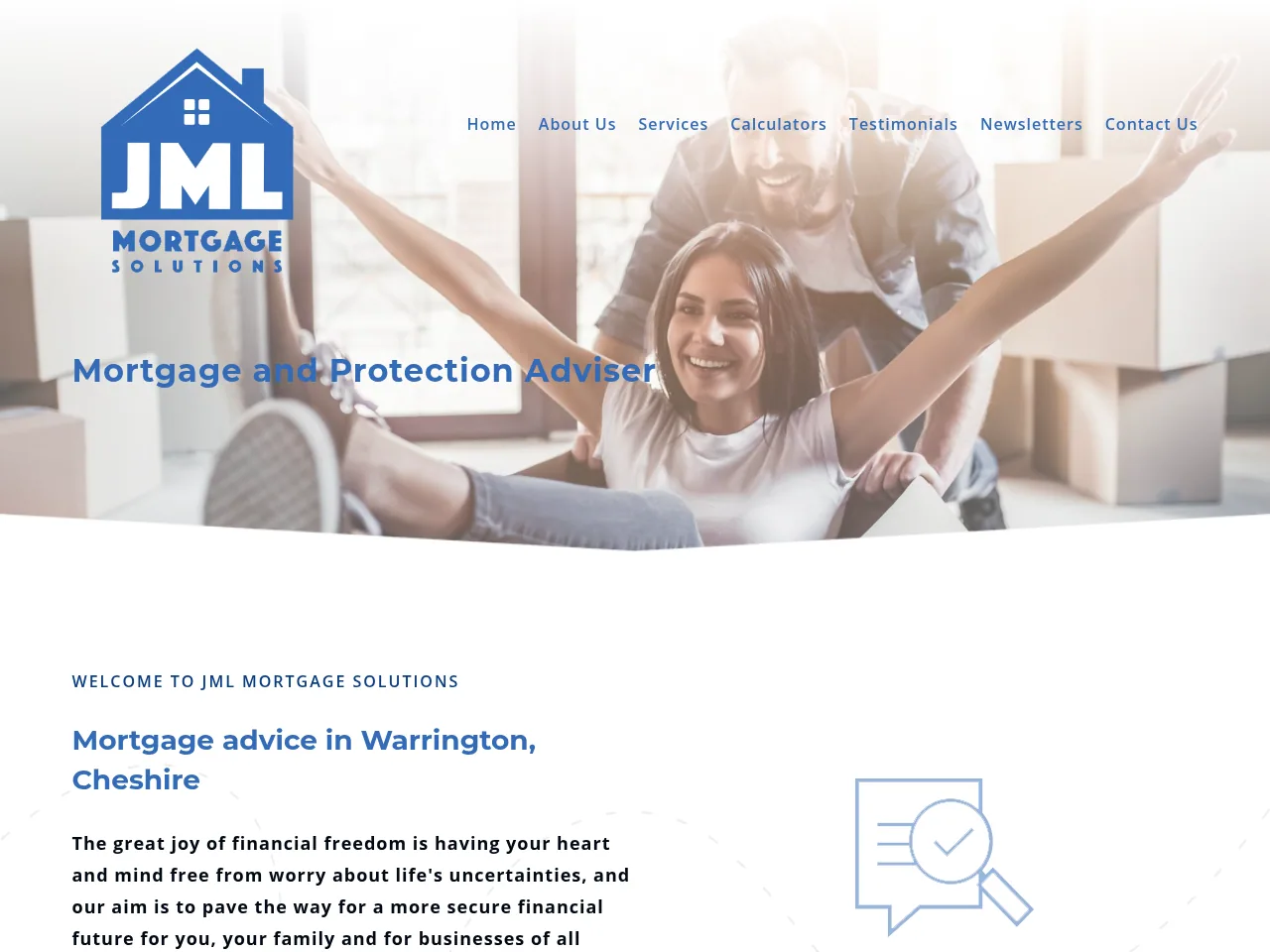 JML Mortgage Solutions website preview