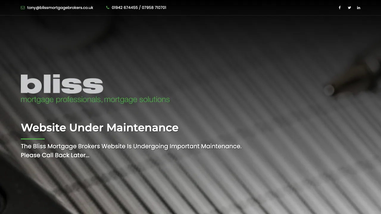 Bliss Mortgage Brokers Ltd website preview