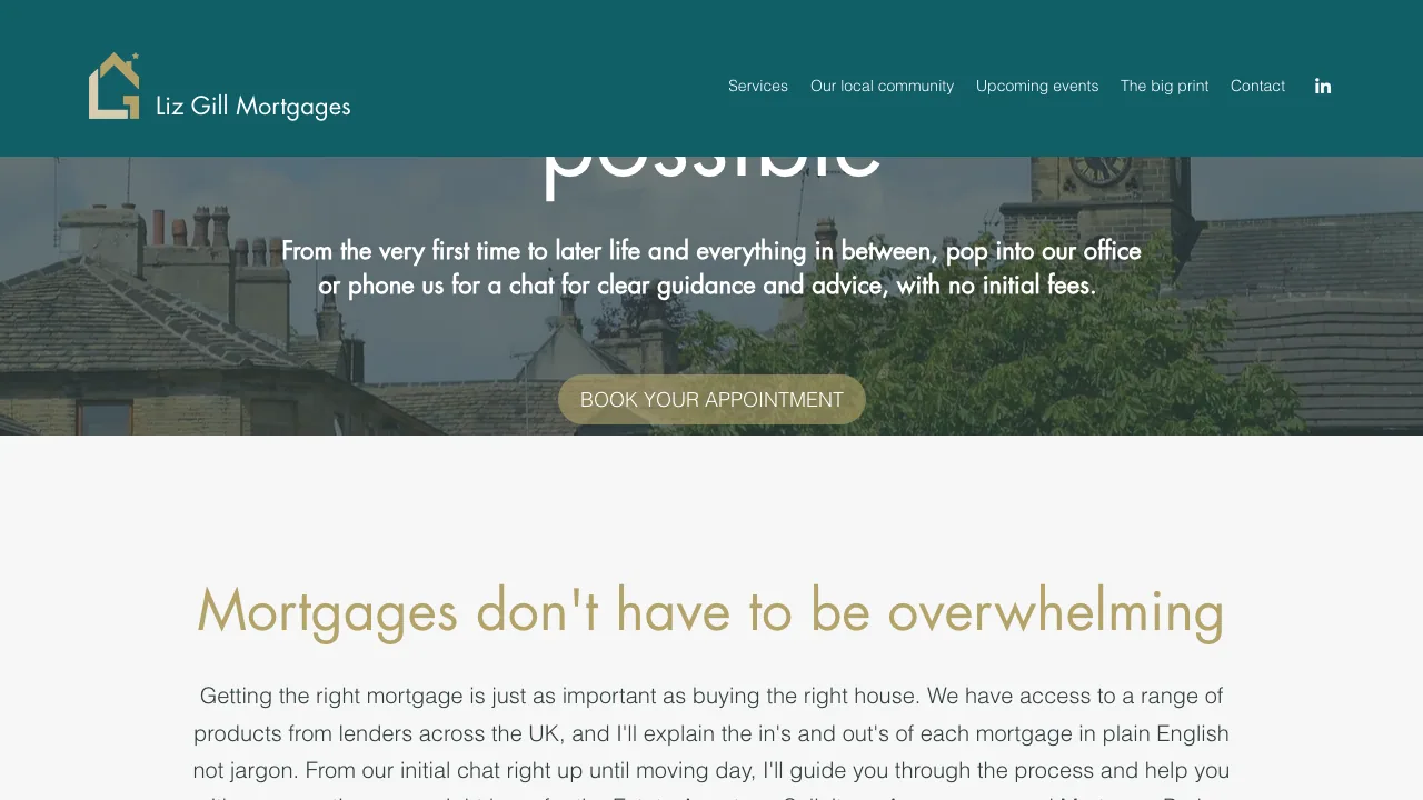 Liz Gill Mortgages website preview