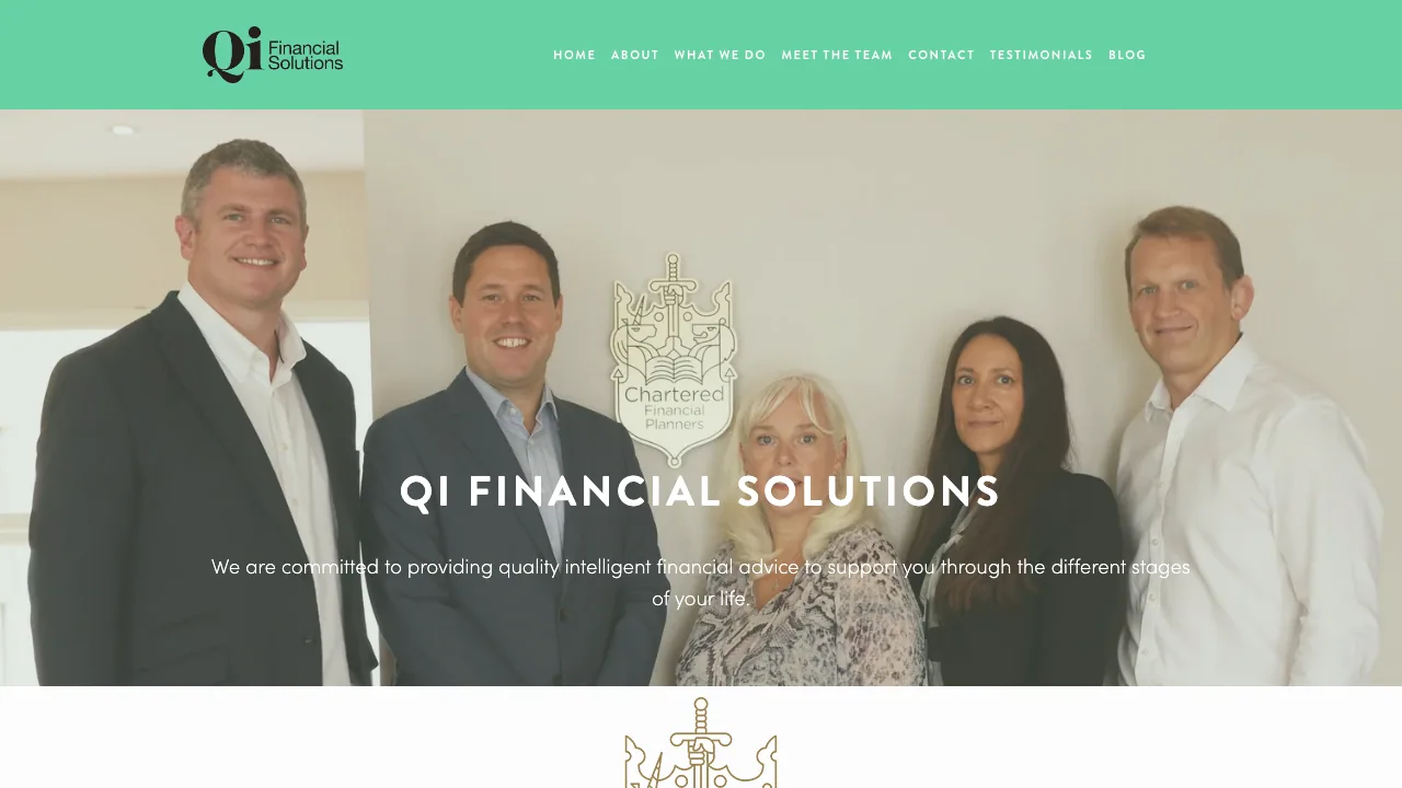 QI Financial Solutions website preview