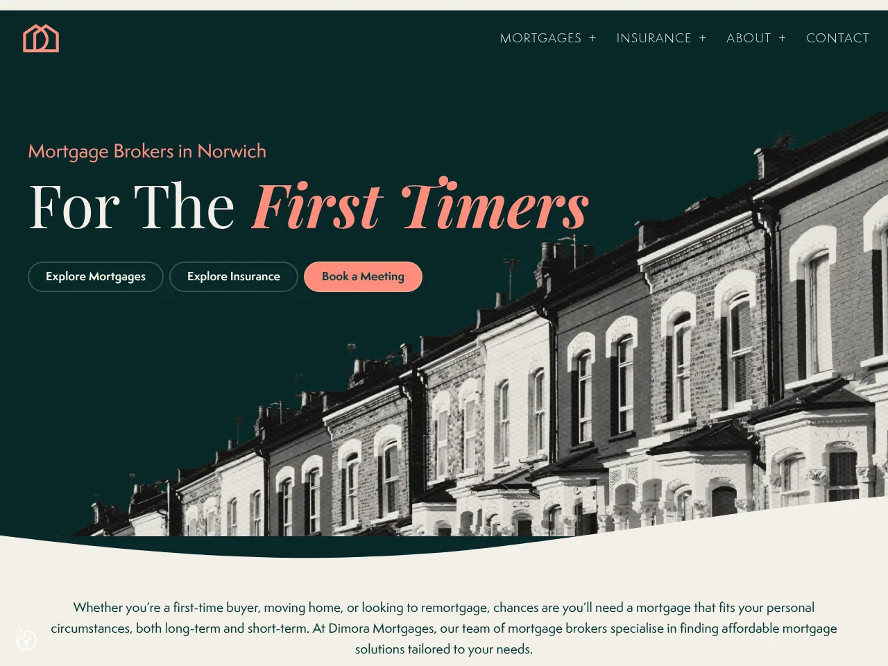 Dimora Mortgages website preview
