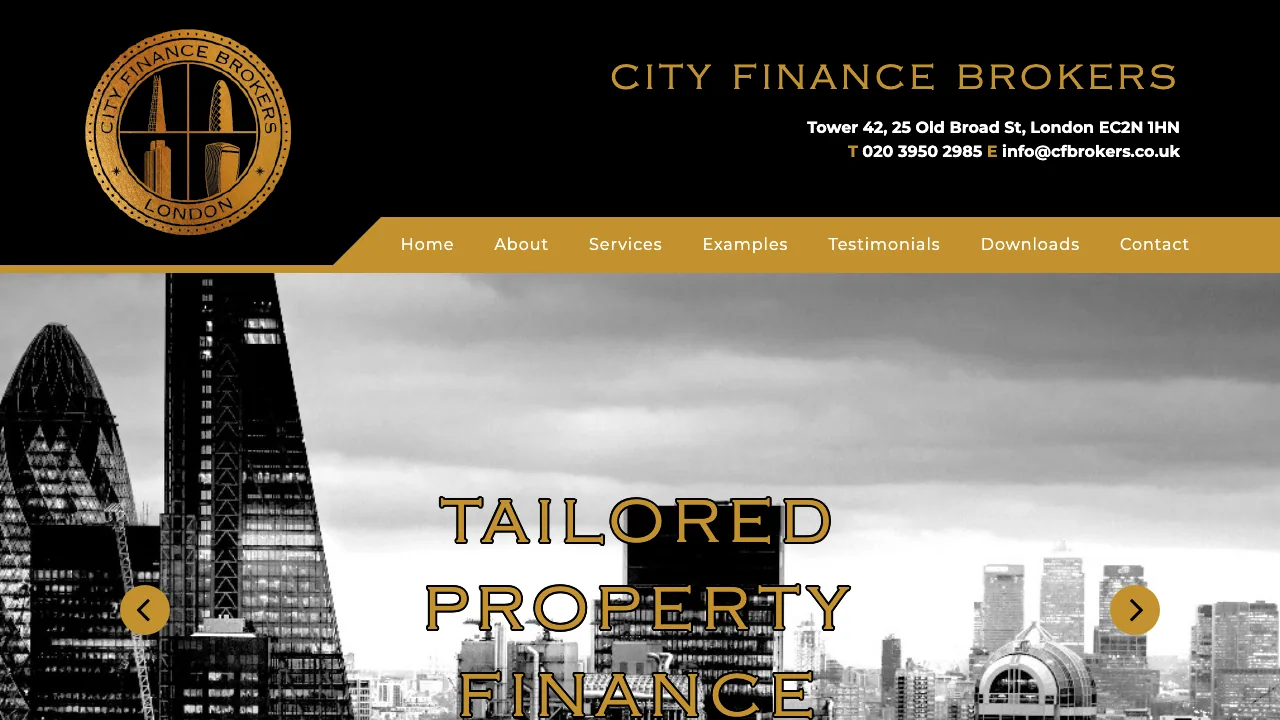 City Finance Brokers website preview