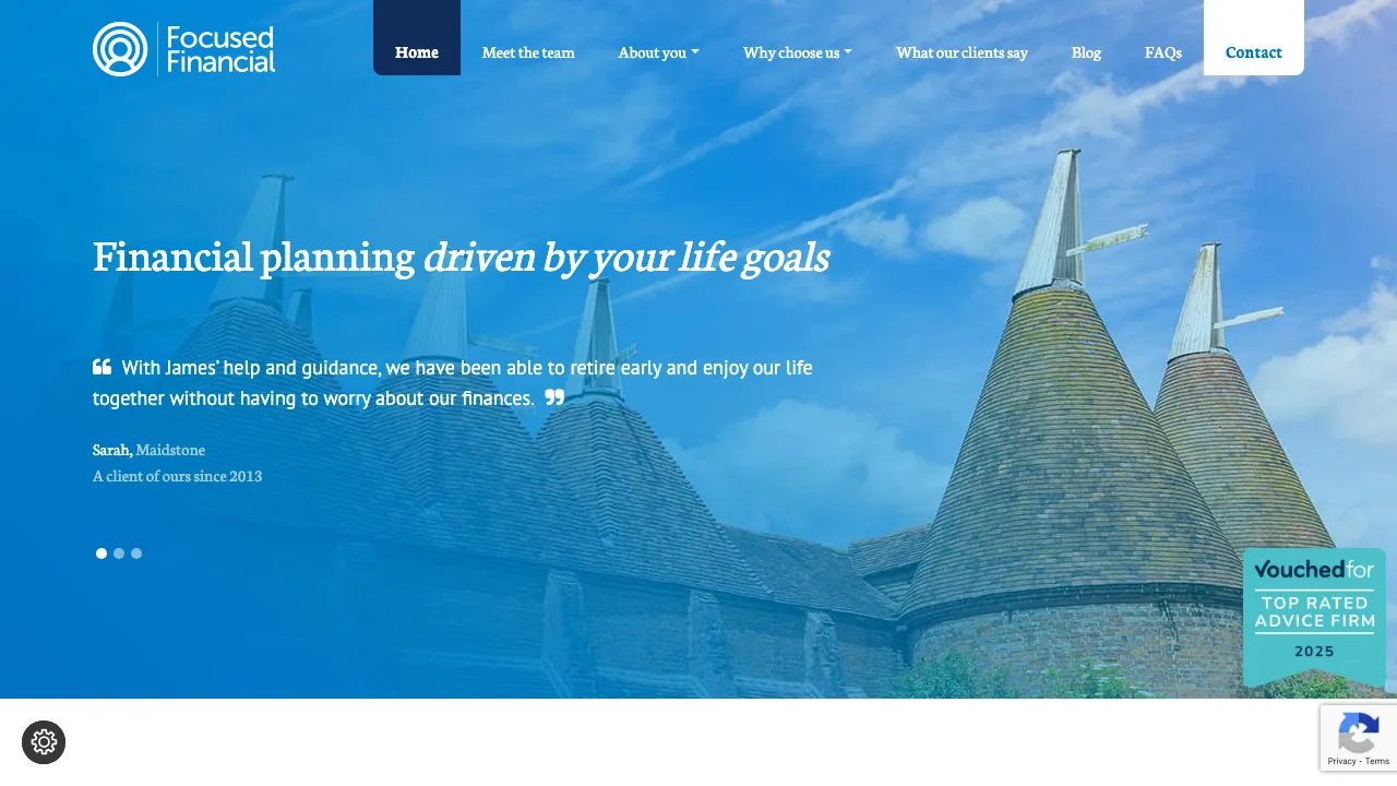 Focused Financial website preview