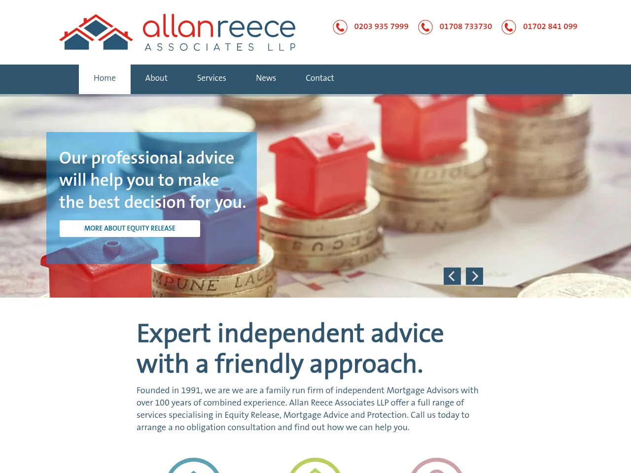 Allan Reece Associates website preview