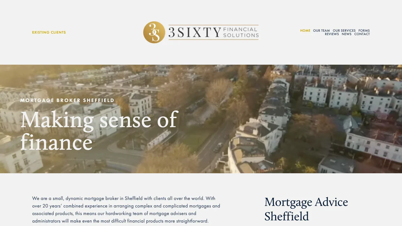 3Sixty Financial Solutions website preview