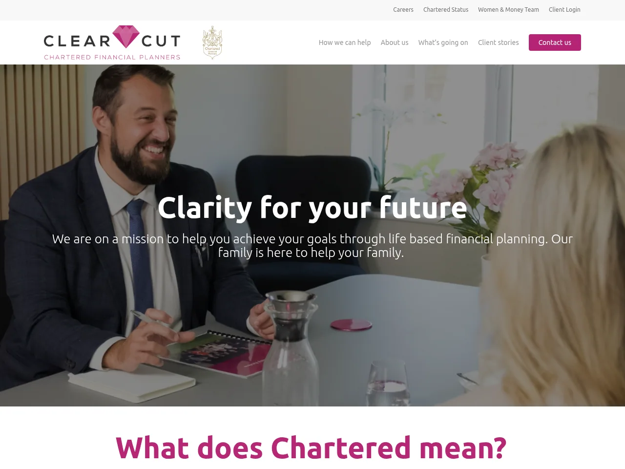 Clear Cut website preview